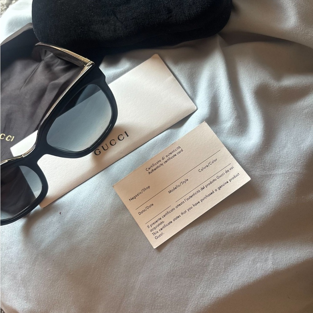 Gucci Black Sunglasses sherry line - Picture 5 of 9